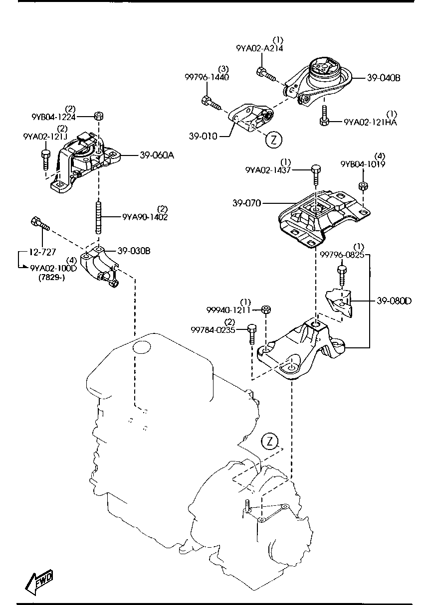 Engine Transmission Mountings