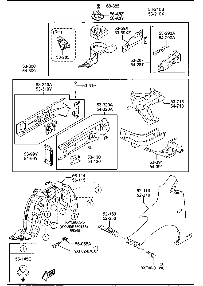 Fender & Wheel Apron Panels