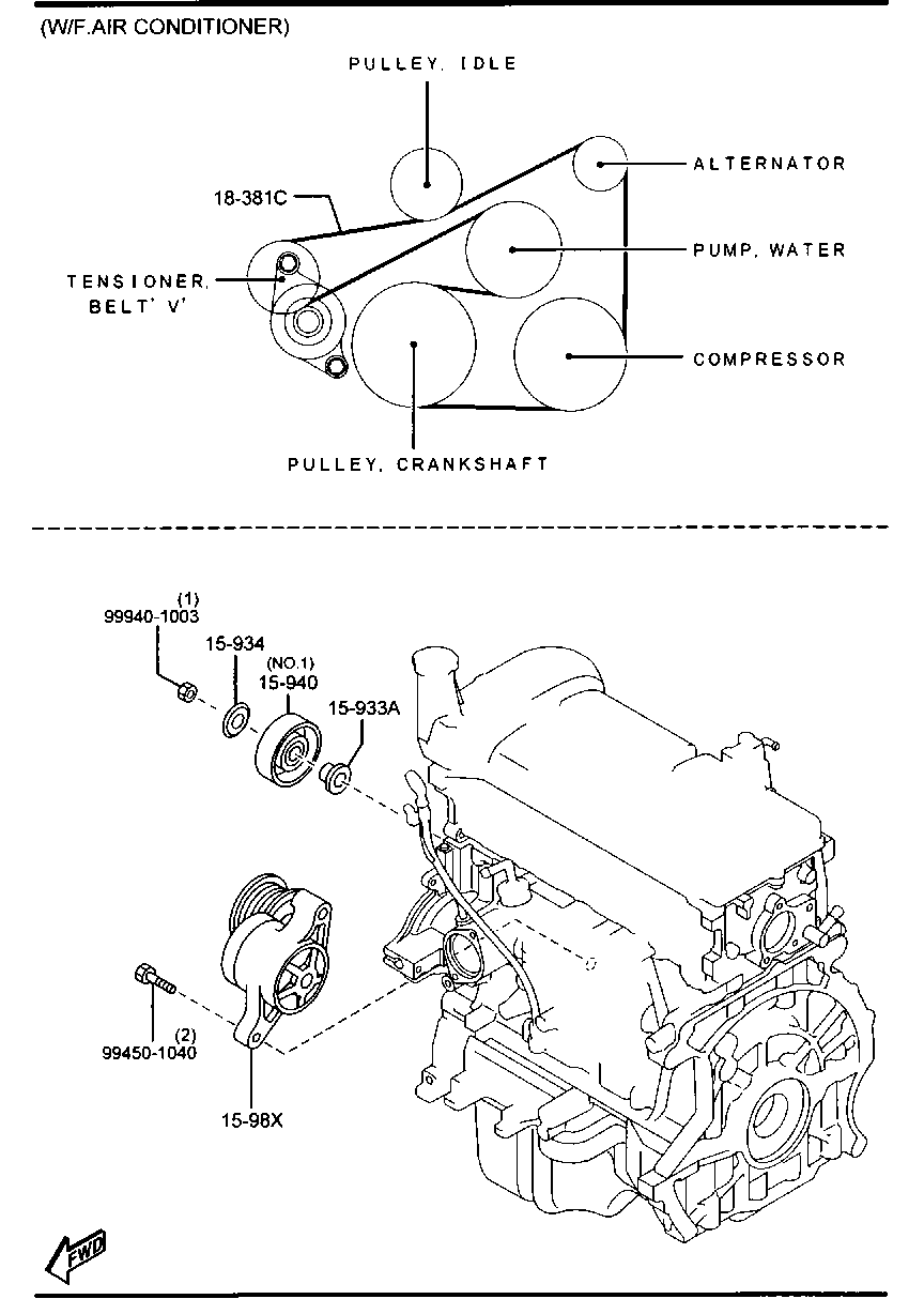 Bracket Pulley Belt