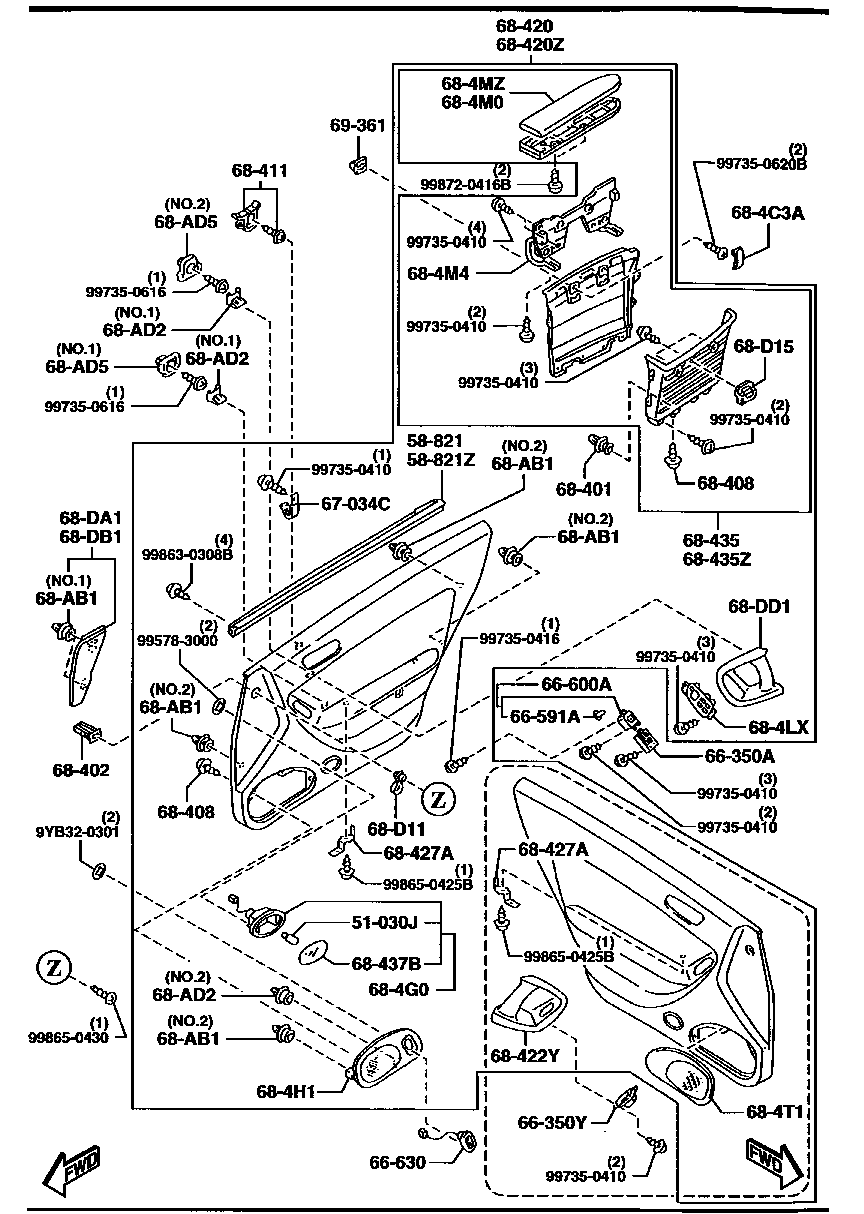 Front Door Trims & Related Parts