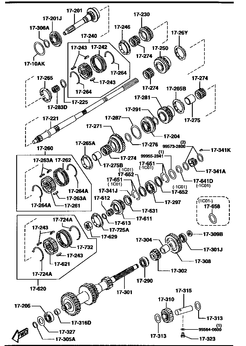 Engranajes de transmisión manual