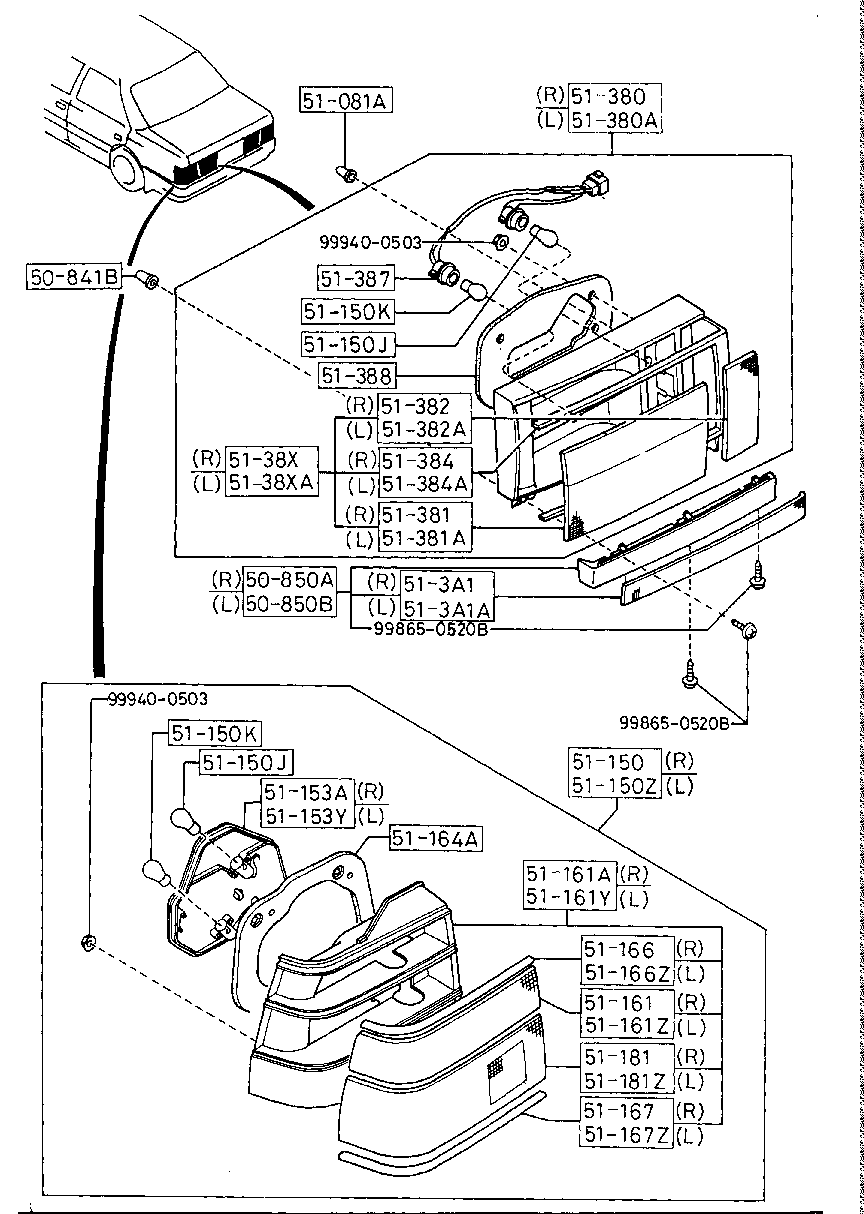 Rear Combination Lamps