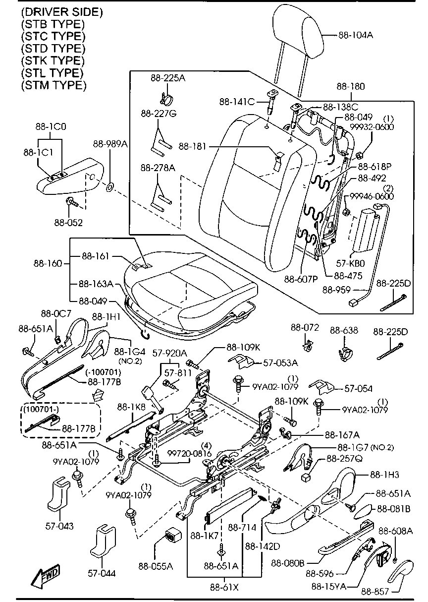 Asientos delanteros