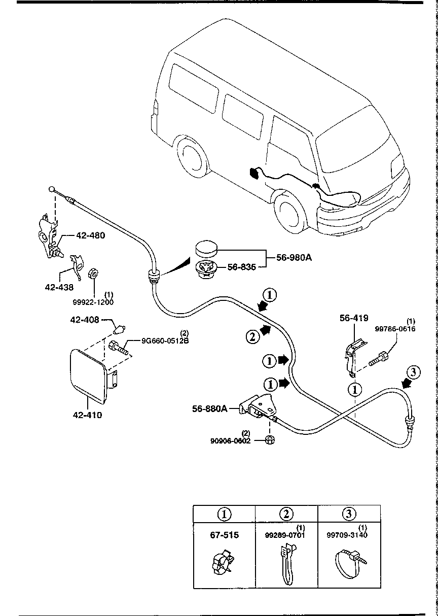 Abridor de tapa de combustible