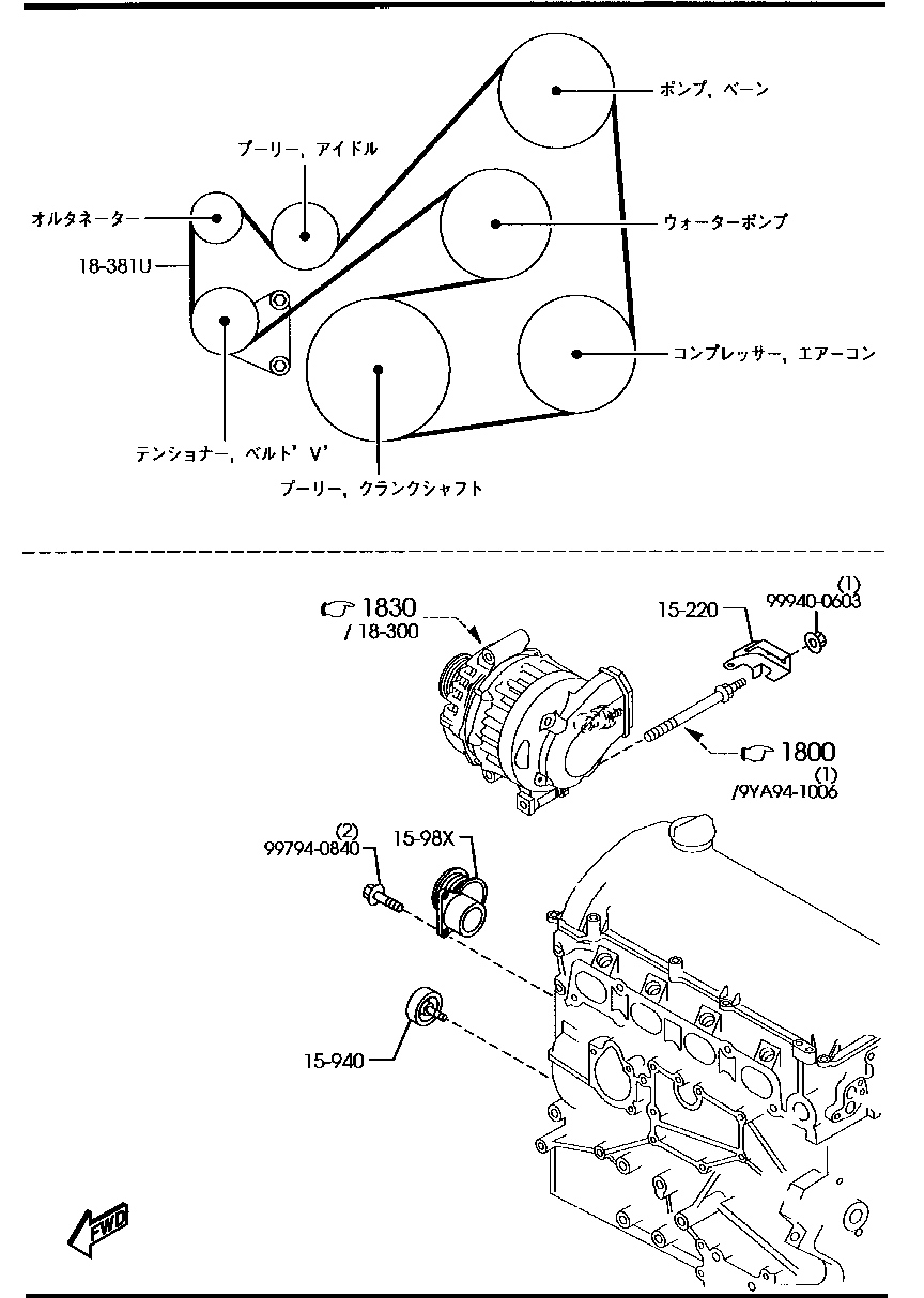 Bracket Pulley Belt