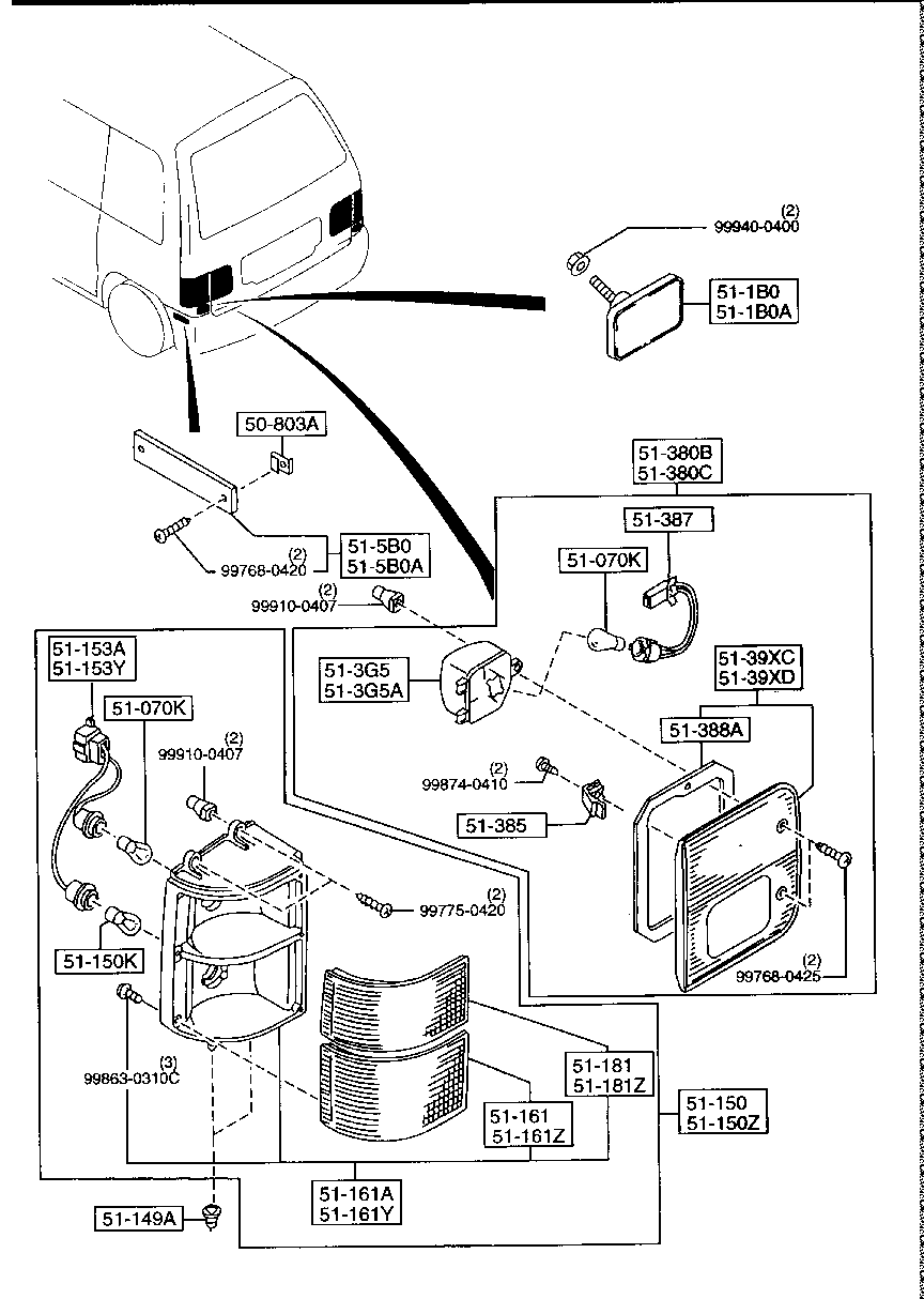 Rear Combination Lamps