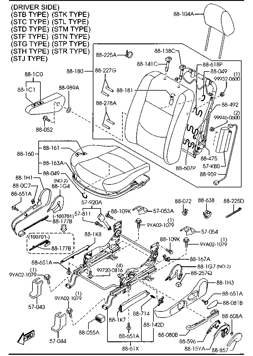 Asientos delanteros