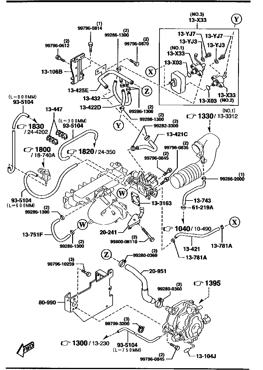 TFA6-13-743A Hose,Ventilation Mazda | YoshiParts