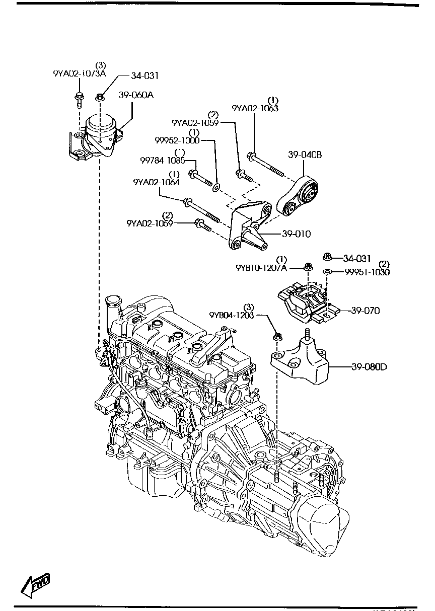 Engine & T/Mission Mountings