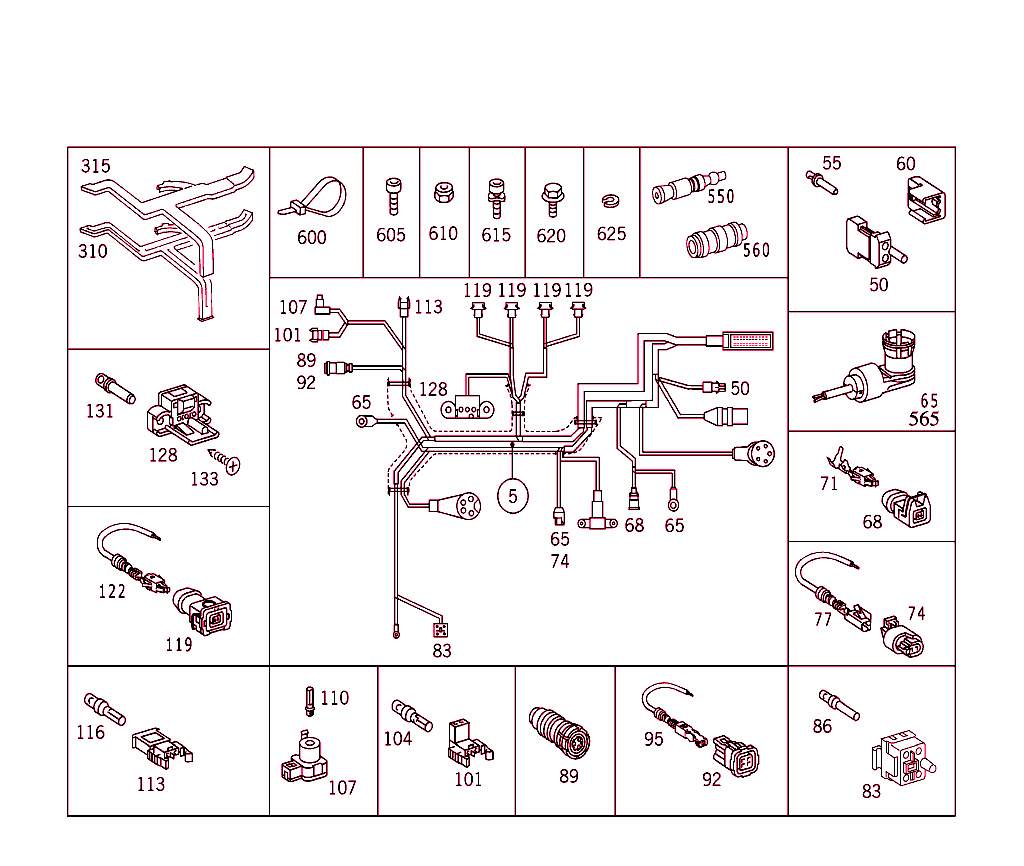 Engine Cable Harness,E/Cls-Class