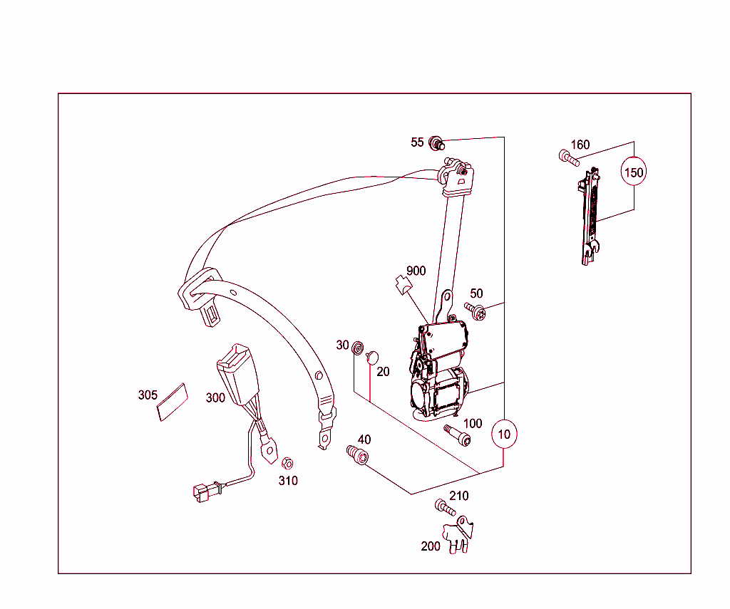 Front Seat Safety Belt