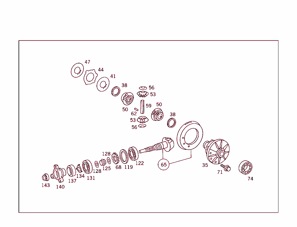 Rear Axle Housing With Differential