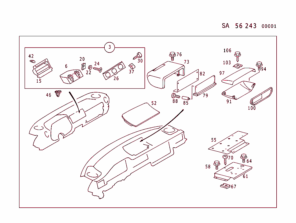 Reconversion Kit Used For Taxi Instrument Panel