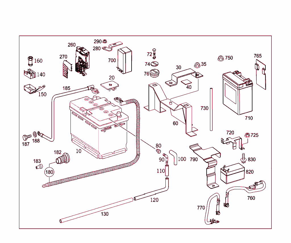 Battery,Starter/Alternator Cable