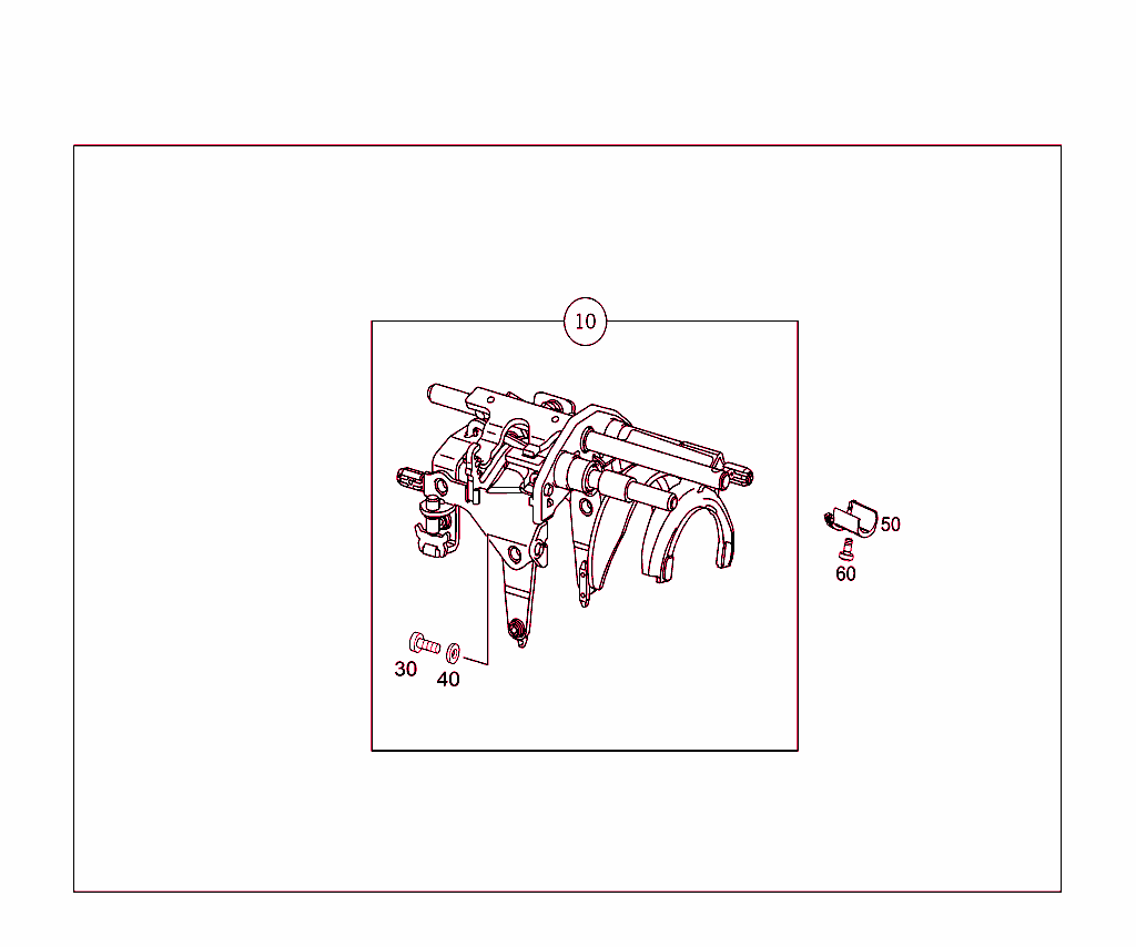 Shifting Rod,Detent,Shifting Fork