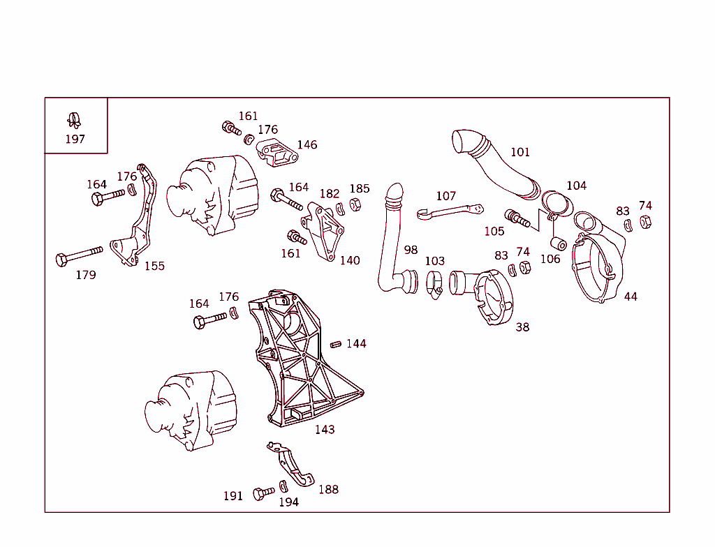 Attachment Parts For Starting Motor & Alternator
