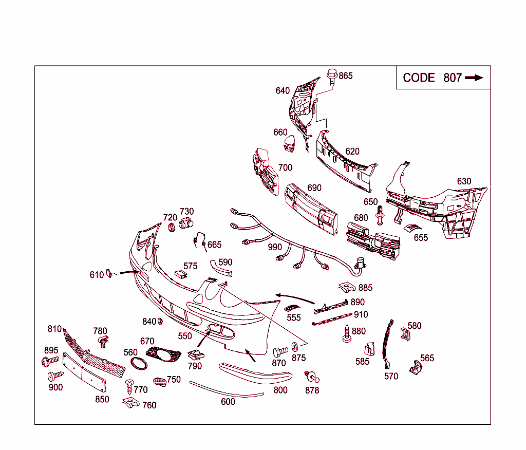 Parachoques delantero