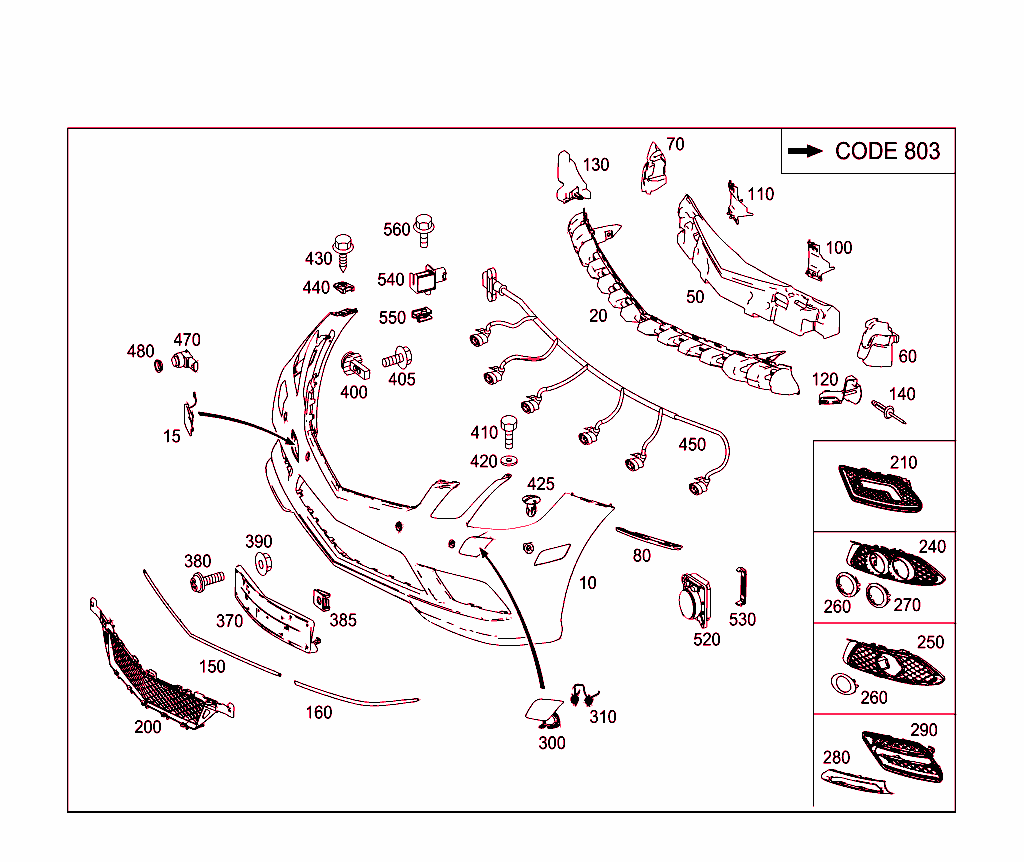 Parachoques delantero