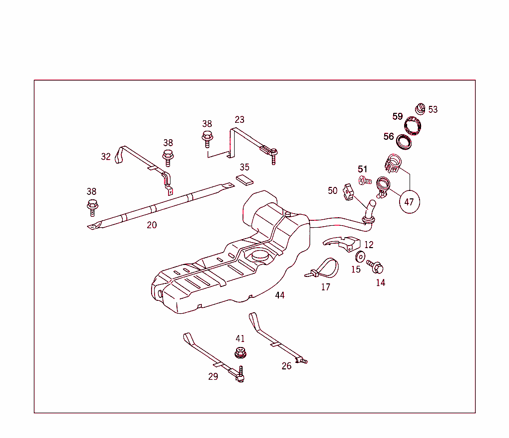 Fuel Tank With Attachment Parts