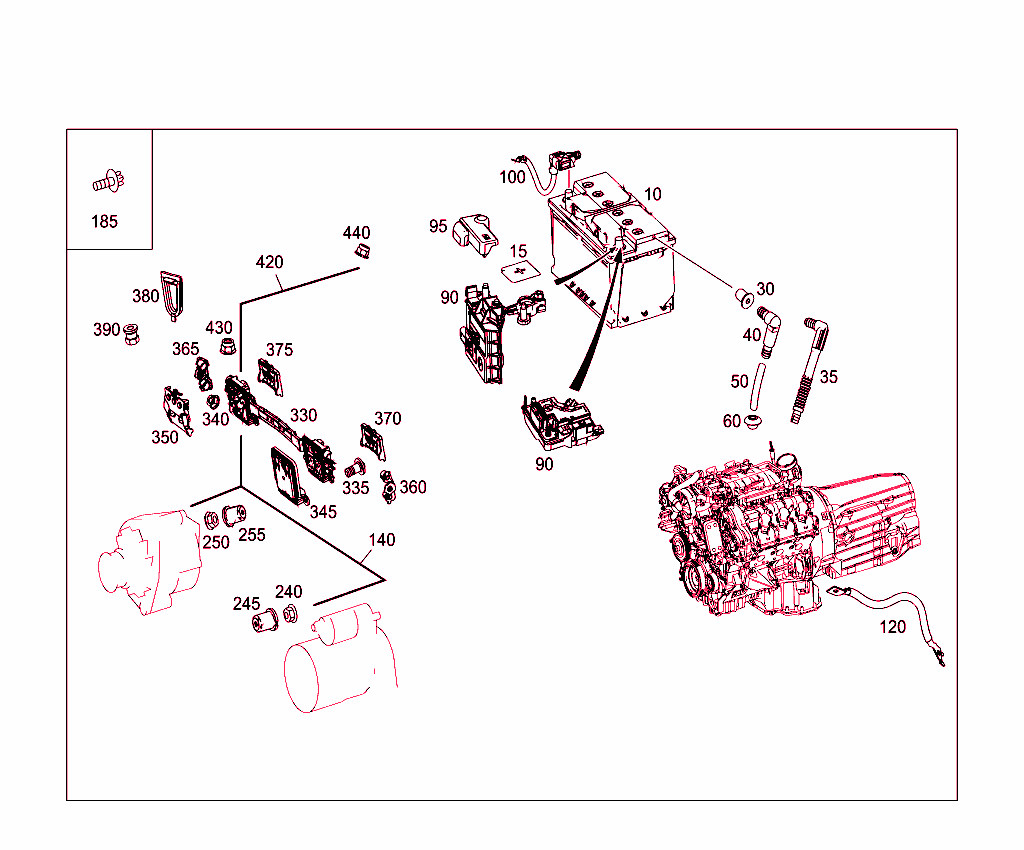 Battery,Starter/Alternator Cable