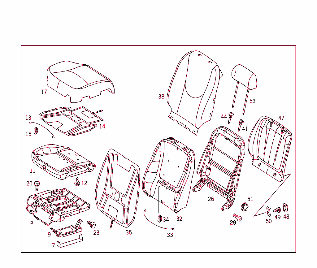 Front Seat And Headrest