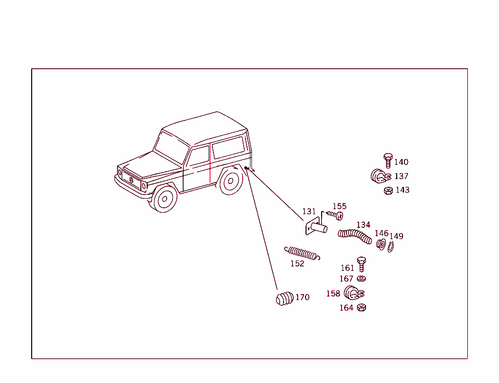 Rear Panel Door Attachment Parts, Rear Panel Door Window