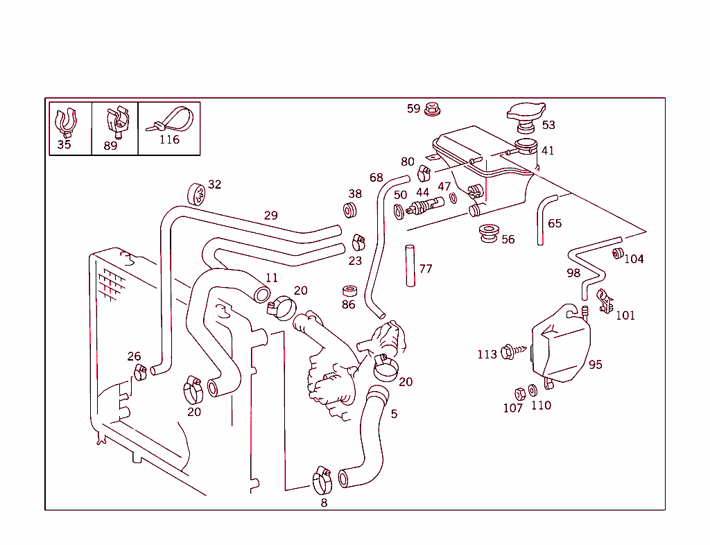 Expansion Tank,Mounting And Hoses