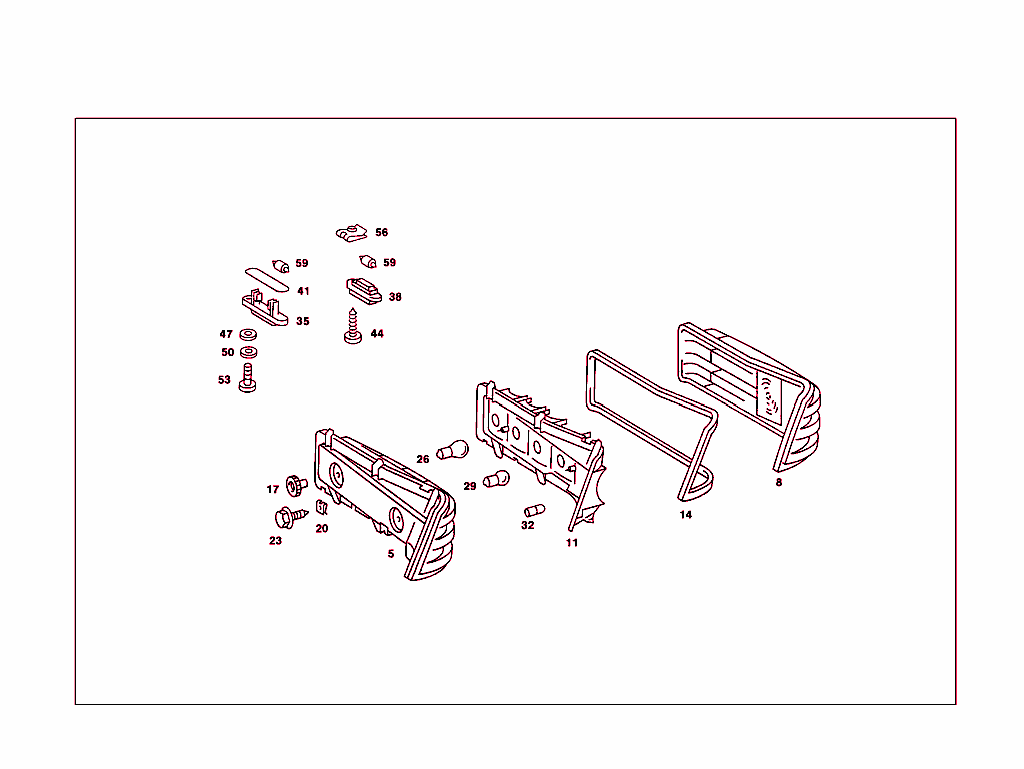 Rear Lamps And License Plate Lamp