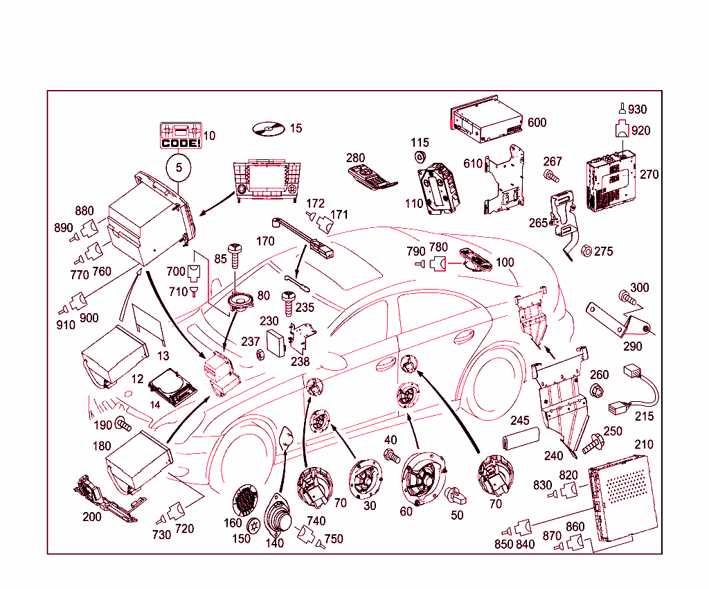 Radio Set, Remote Control, Amplifier, Cd-Player, Loudspeaker