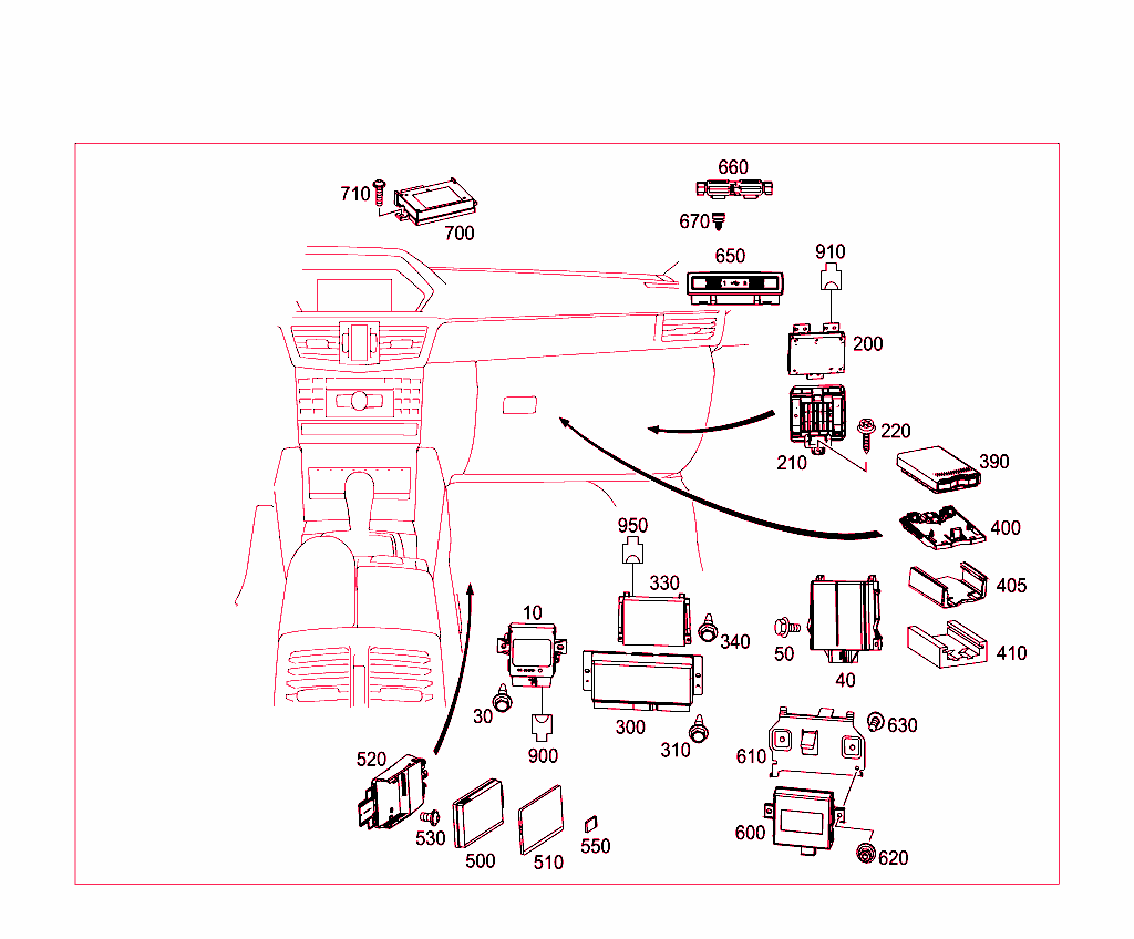 Electrical Compartment In Co-Driver`s Legroom