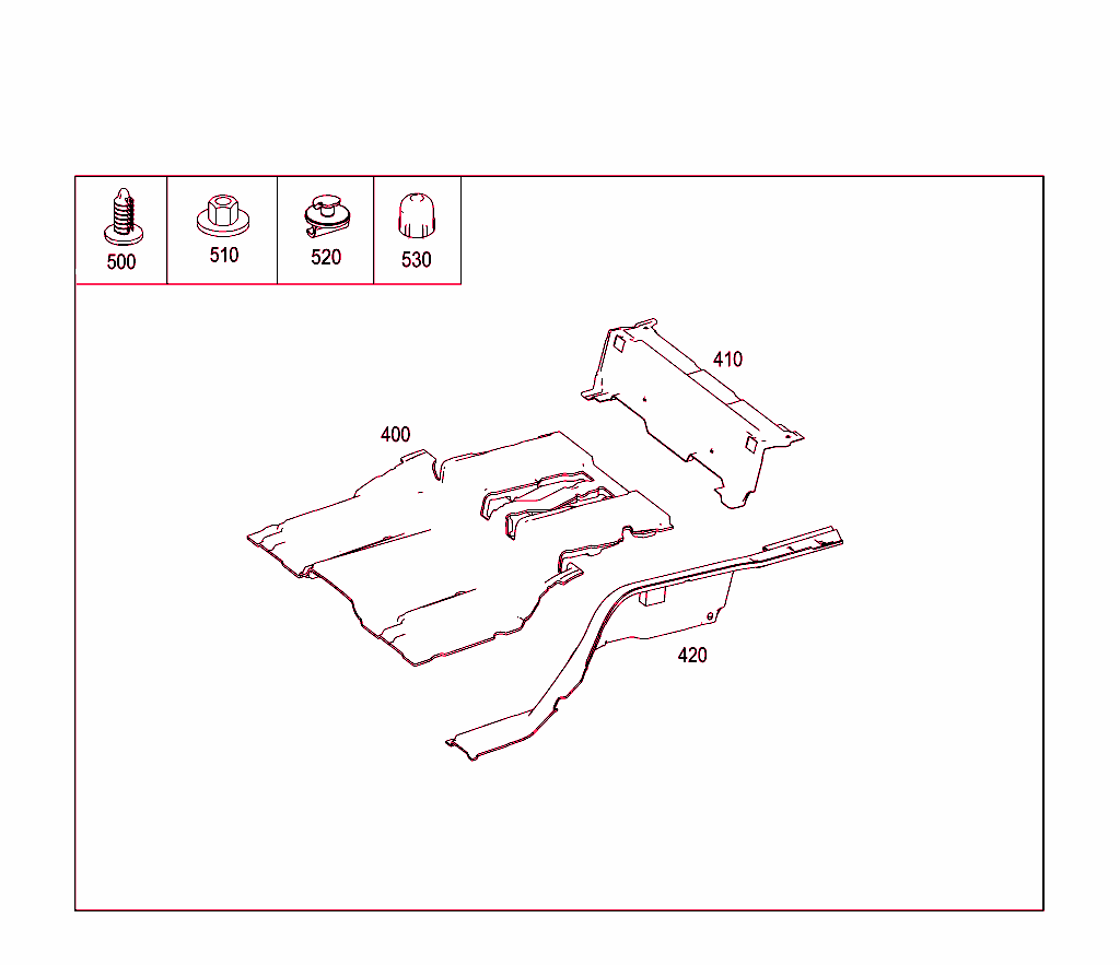 Front Panel Pillar Panelling, Lining On Floor And Footrest