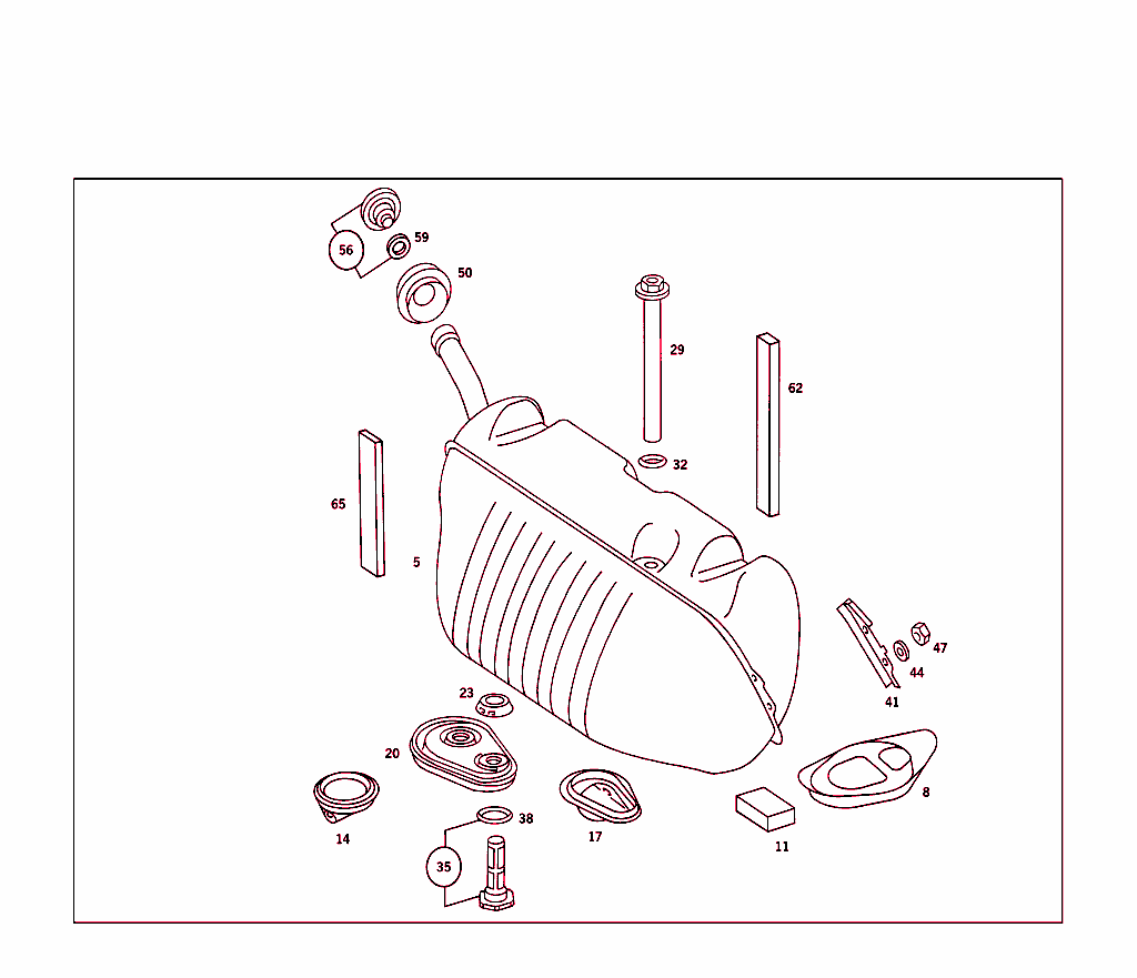 Fuel Tank With Attachment Parts