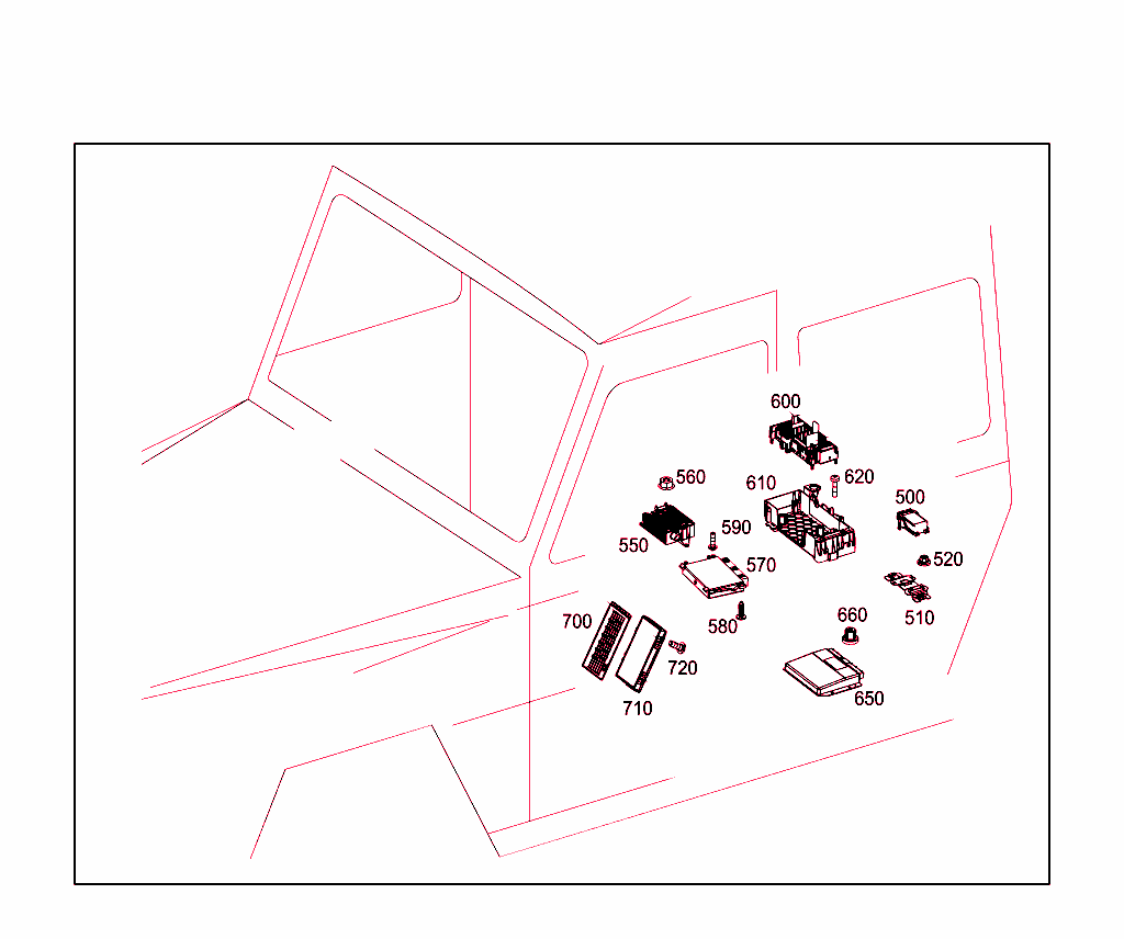 Control Units,Fuse Boxes And Relays In Interior