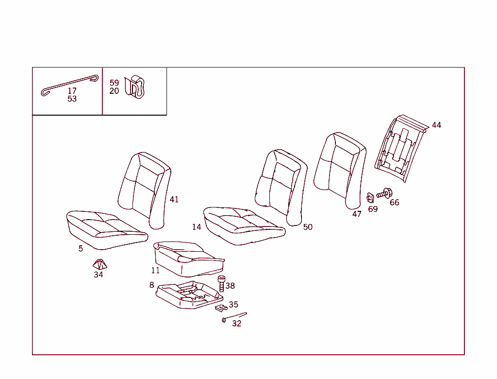 Rear Seat Cushion,Rear Backrest