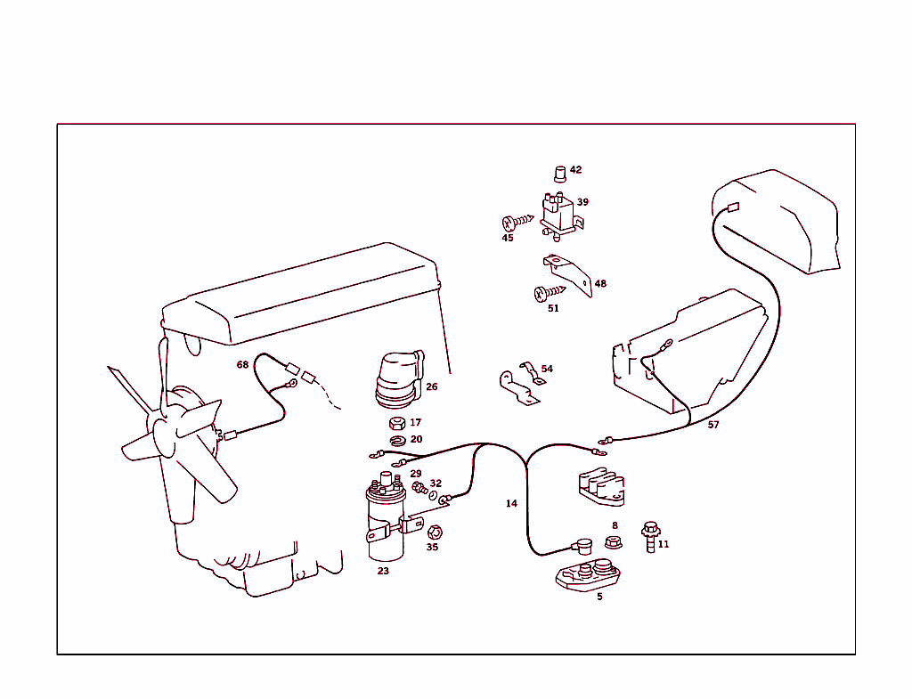 Ignition System And Cable Harness For Tachometer And Fan