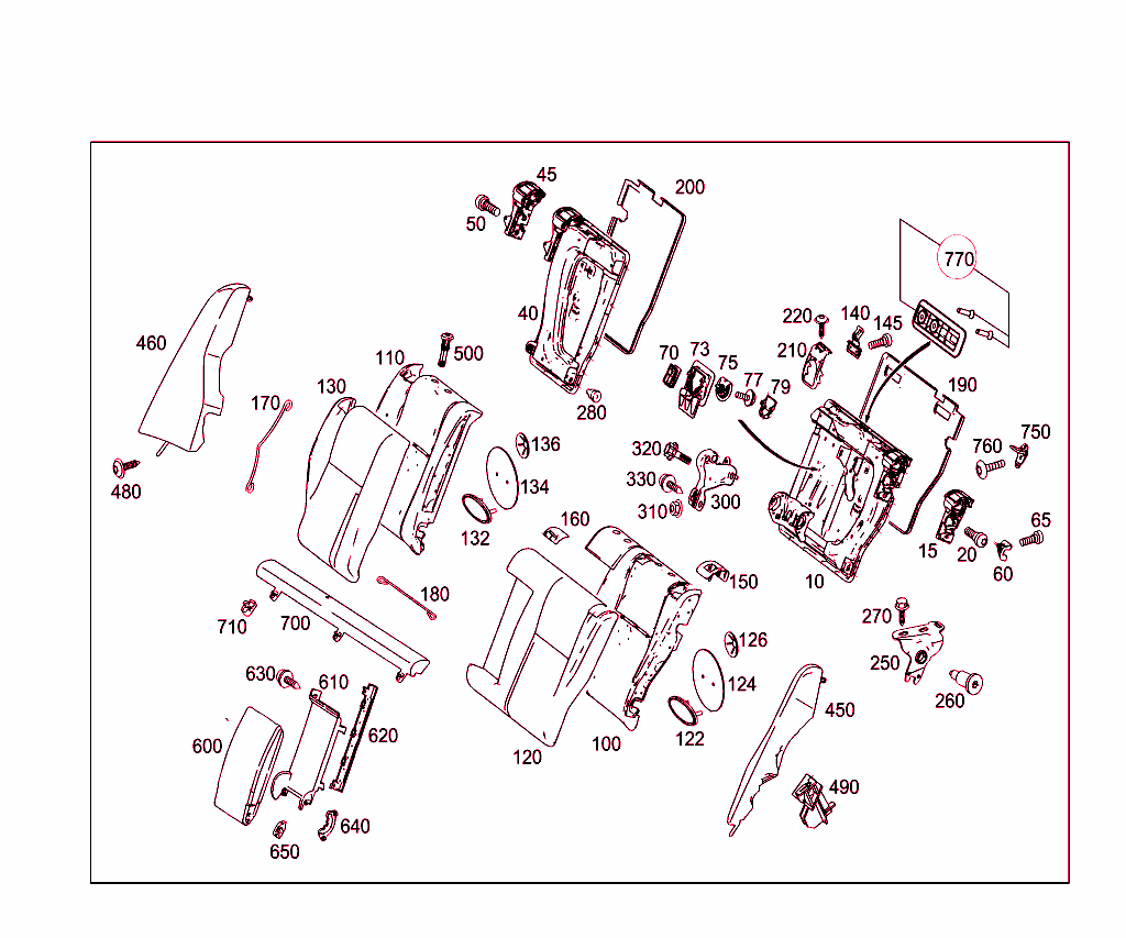 Rear Folding Backrest