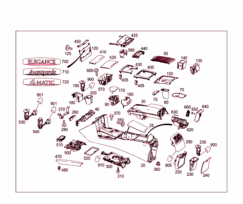 Housing With Tray, Armrest, And Ashtray