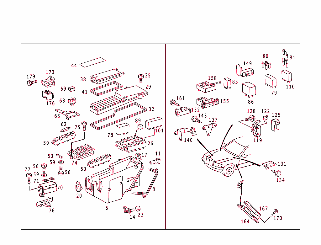 Fuse Cabinet,Fuse Box And Relay Unit