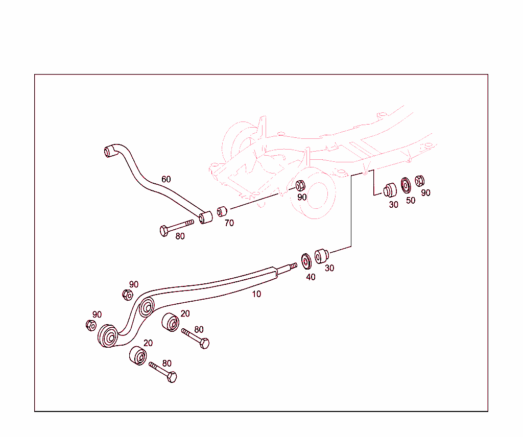 Front Axle Longitudinal & Transverse Control Arms