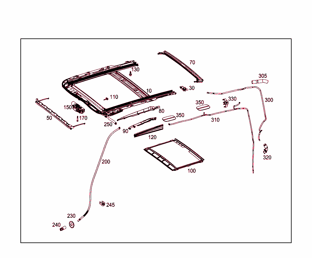 Sliding/Lifting Roof Frame