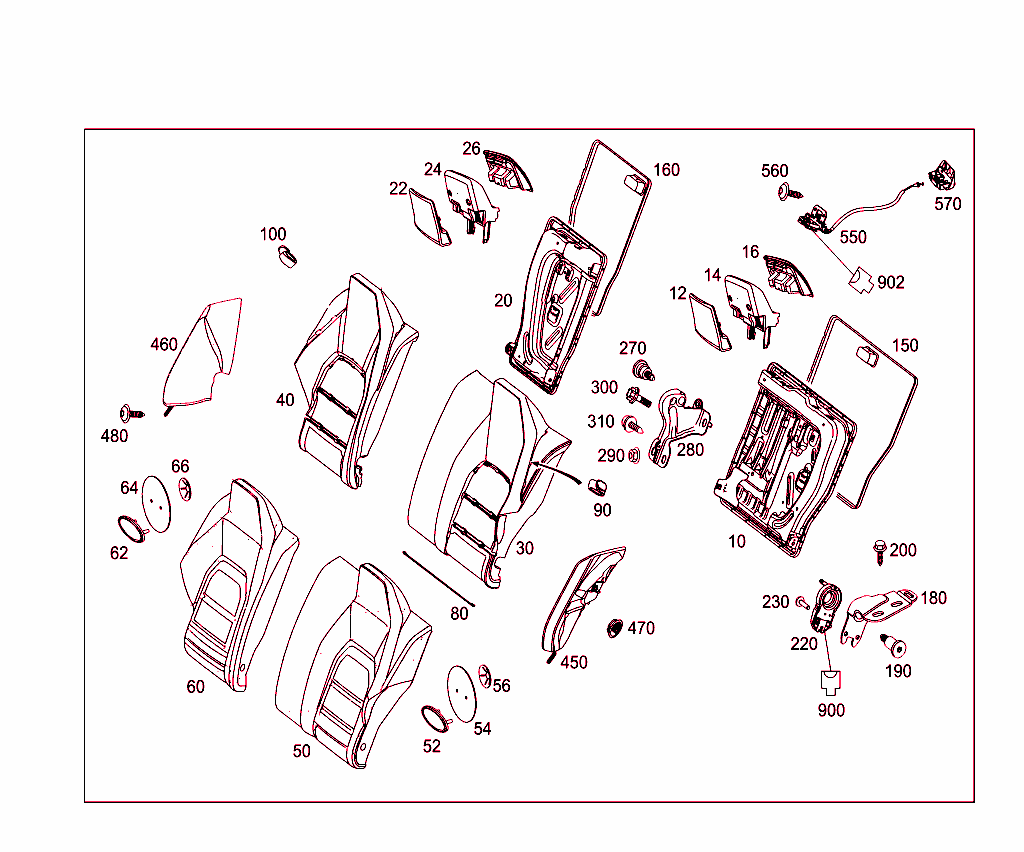 Rear Folding Backrest