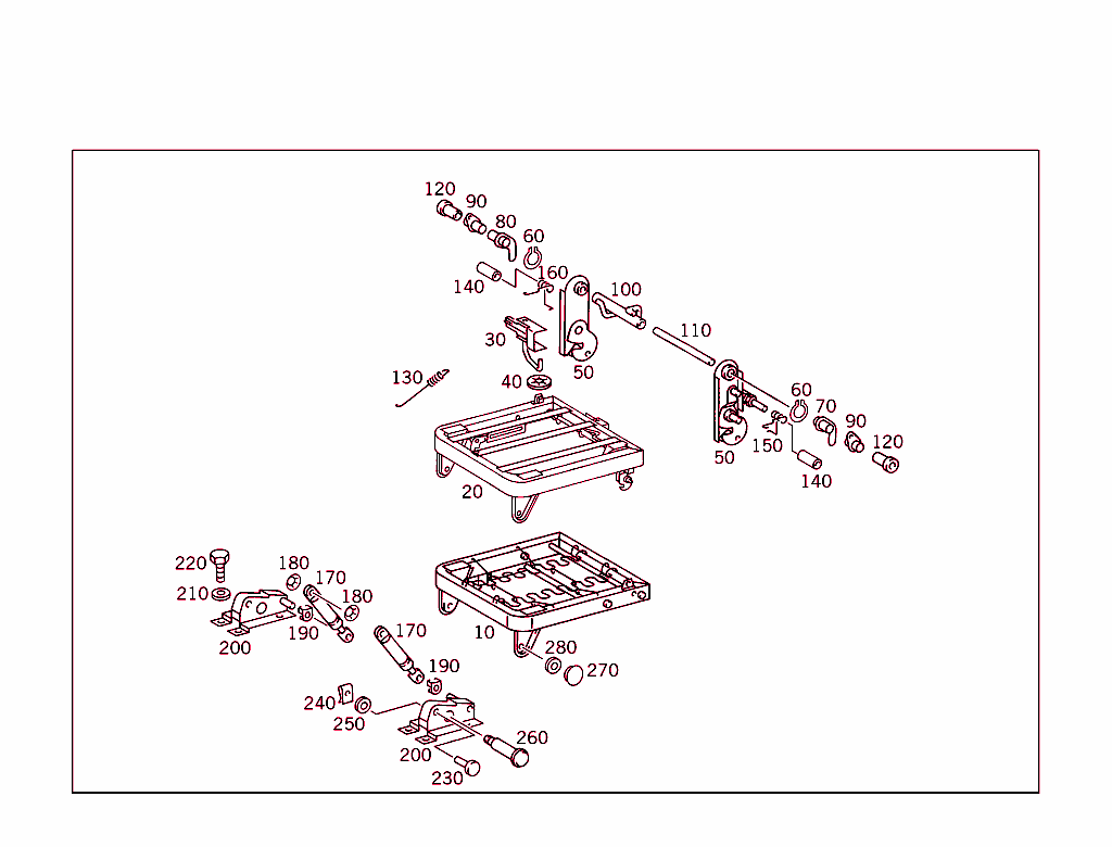 Rear Seat Support & Cushion Frame Split (50:50)