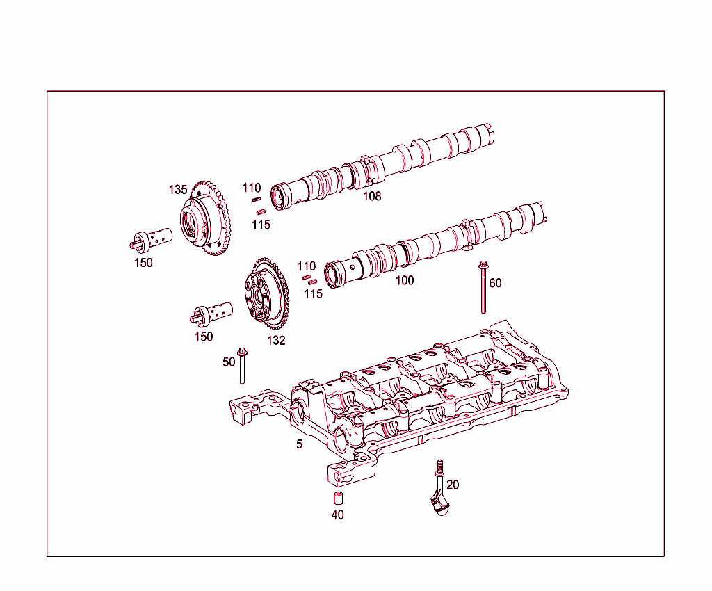 Camshaft Bearing Housing And Camshaft