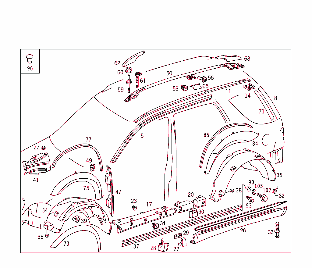 Outside Attachment Parts