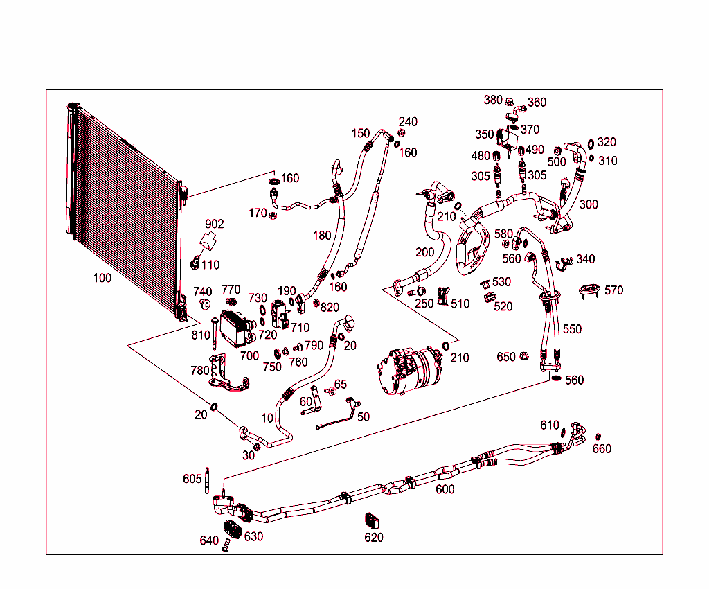 Refrigerant Line Arrangement