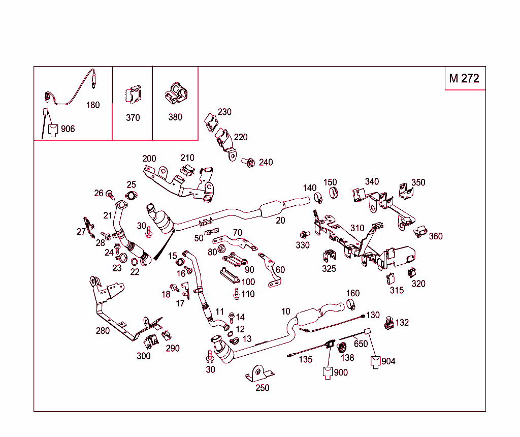 Exhaust System Used On Six-Cylinder Gasoline Vehicles
