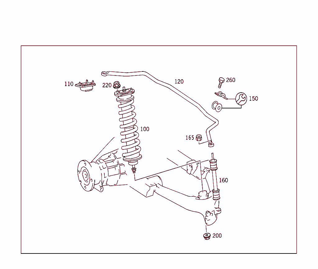 Transverse Control Arm,Torosion Bar And Rear Subframe