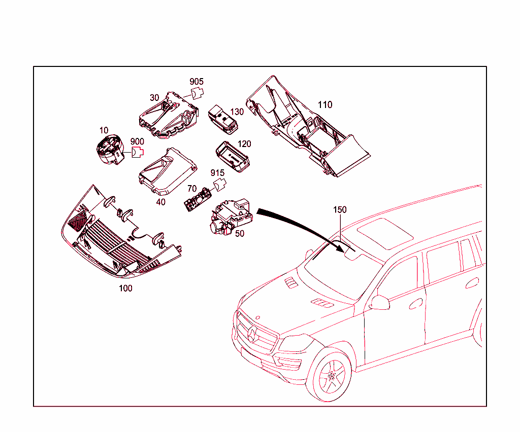 Sensors, Camera And Switch Behind Windshield