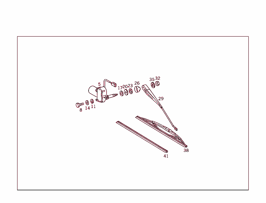 Rear Panel Door Pane Wiper