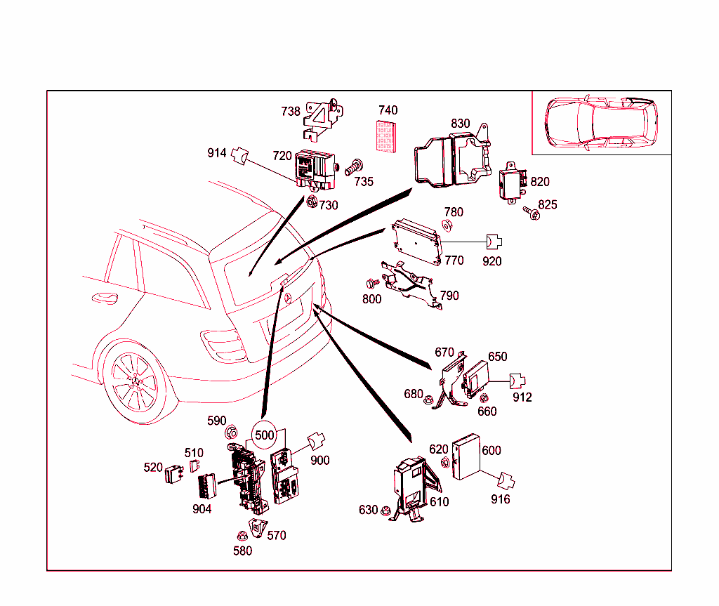 Control Modules And Relay In Trunk